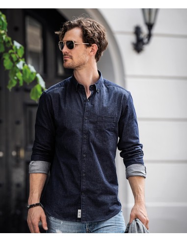 NIM-TORR-M-Torrance coupe ajustée - chemise en denim brut et stylé